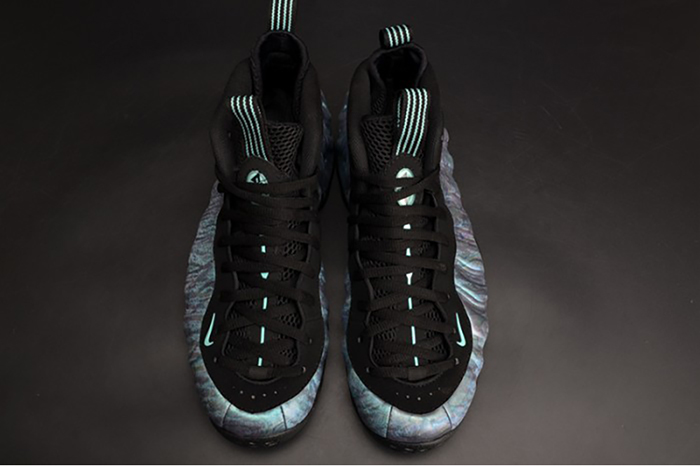 Nike Air Foamposite One PRM "Abalone" Black/Aurora Green mens 575420-009