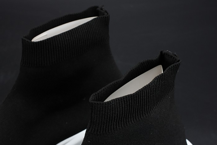 Balenciaga Stretch Mesh High Top Sneaker Black White