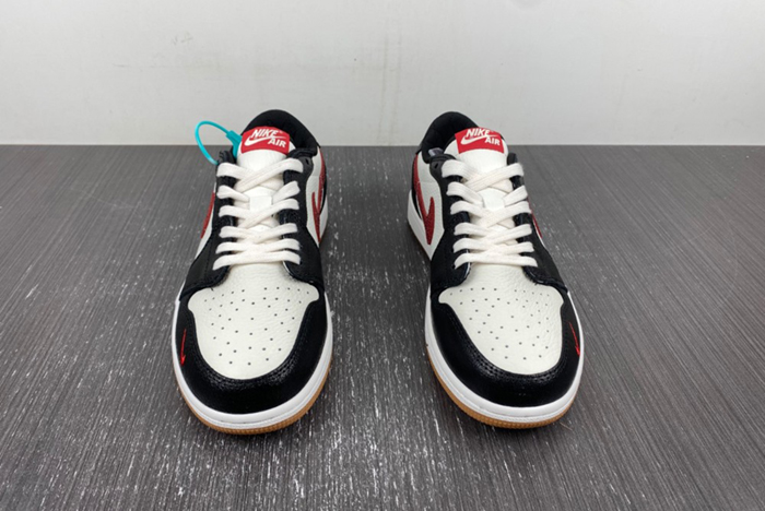 Air Jordan 1 Low AJ1 Black White Red DZ0798-108