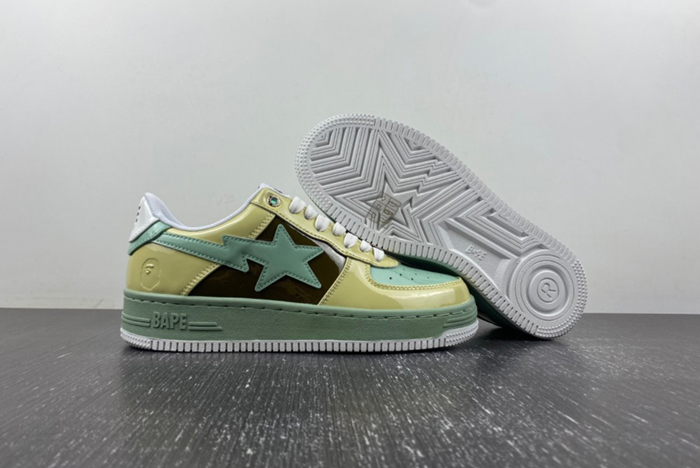 A Bathing Ape Bape Sta Nostalgic Yellow Green
