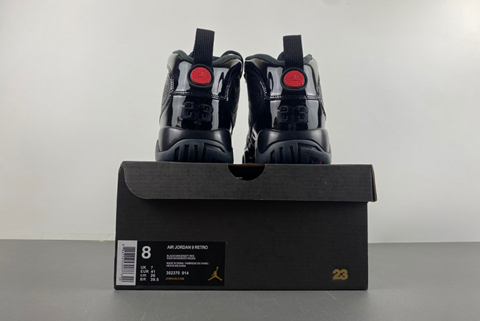 Jordan 9 Retro Bred Patent Men