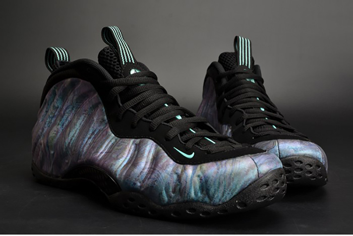 Nike Air Foamposite One PRM "Abalone" Black/Aurora Green mens 575420-009