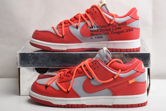 NIKE DUNK LOW Off-White UNIVERSITY RED - CT0856-600