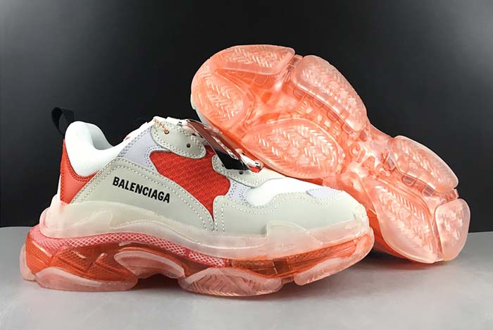 BALENCIAGE TRIPLE TRAINER ‘RED -WHITE ‘ 541624 WO90L 1618