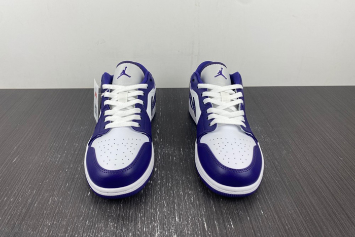 Air Jordan 1 Low White Purple 553558-515
