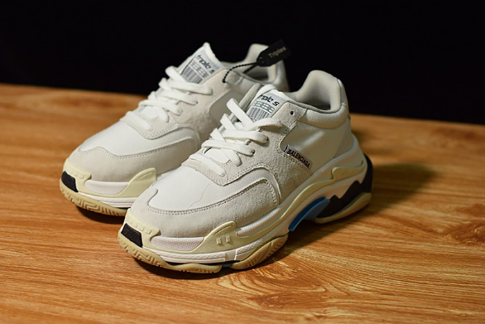 Balenciaga Triple S White Suede 500597 W0971 9000