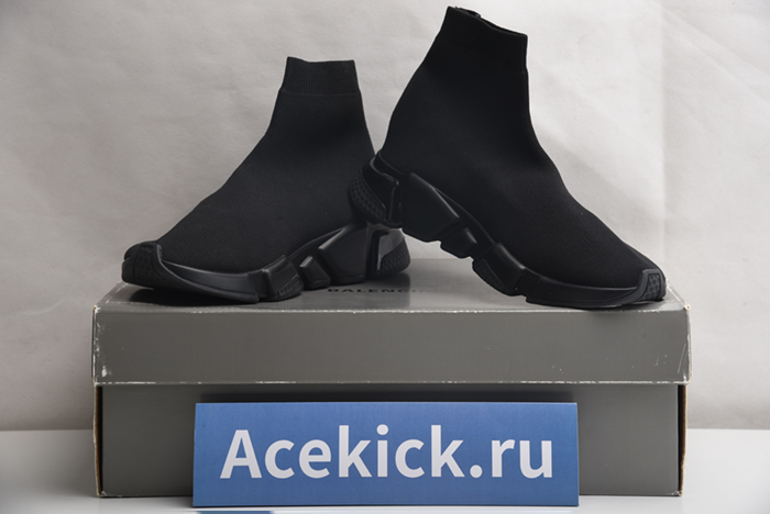 Balenciaga Speed Trainer Sneakers All Black 483502 W05G0 1000