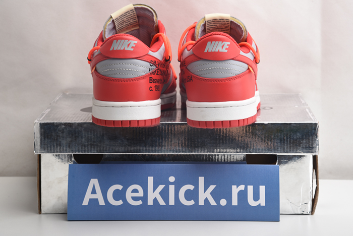 NIKE DUNK LOW Off-White UNIVERSITY RED - CT0856-600