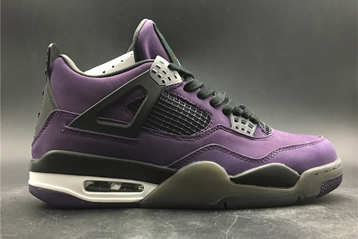 AIR JORDAN 4 RETRO PURPLE DYNASTY/VAR RED-BLACK