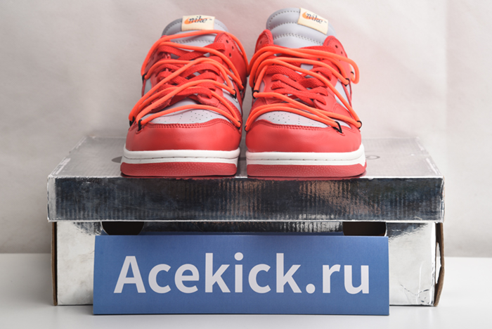 NIKE DUNK LOW Off-White UNIVERSITY RED - CT0856-600