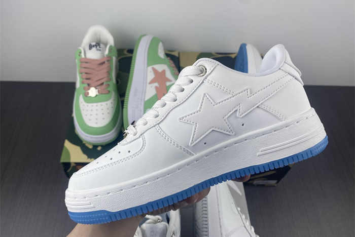 A Bathing Ape Bape Sta WHITE BLUE