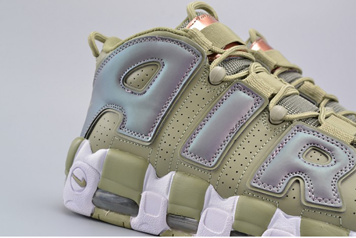 Nike Air More Uptempo "Iridescent" Dark Stucco/White 917593-001