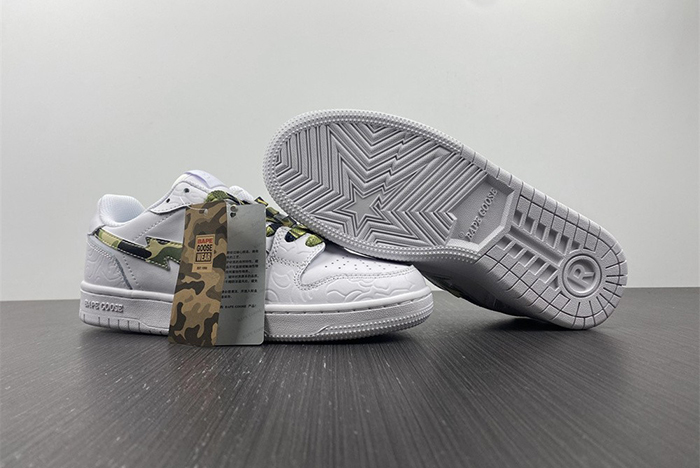 BAPE Bapesta Low Camo - Green