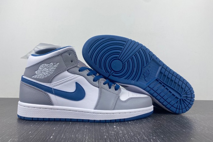 Jordan 1 Mid True Blue Cement (GS) - DQ8423-014