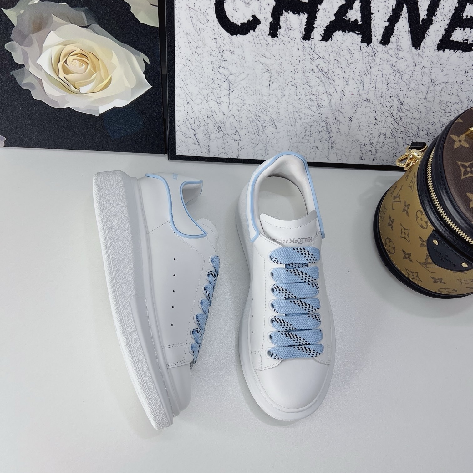 Alexander McQueen BLUE LINE TAIL/SHOELACE