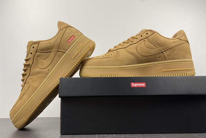 SUP REME X NIKE AIR FORCE 1 LOW SP WHEAT
