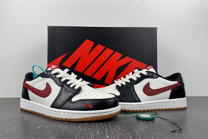 Air Jordan 1 Low AJ1 Black White Red DZ0798-108