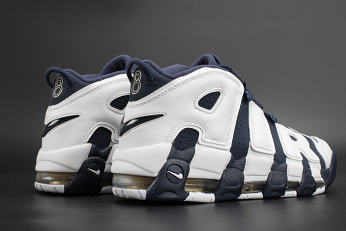 Nike Air More Uptempo "Olympic" White/Midnight Navy mens 414962-104