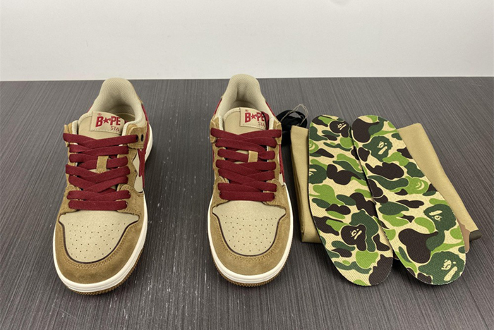 A Bathing Ape Bape SK8 Sta #6 Brown Pink