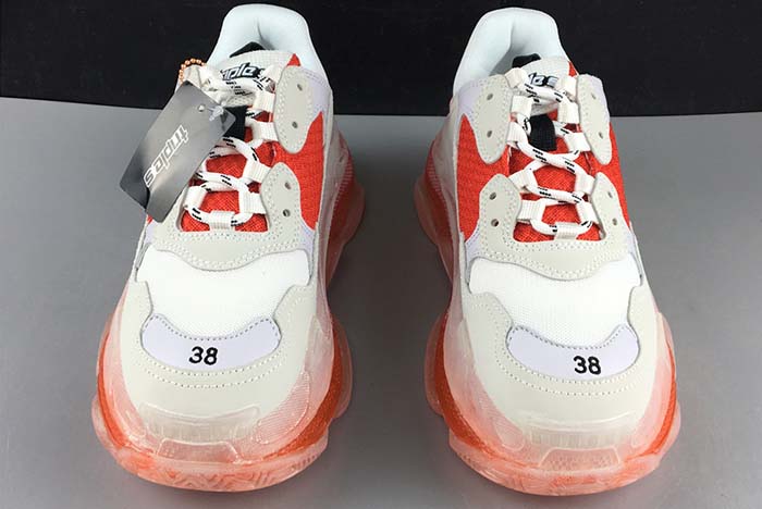 BALENCIAGE TRIPLE TRAINER ‘RED -WHITE ‘ 541624 WO90L 1618