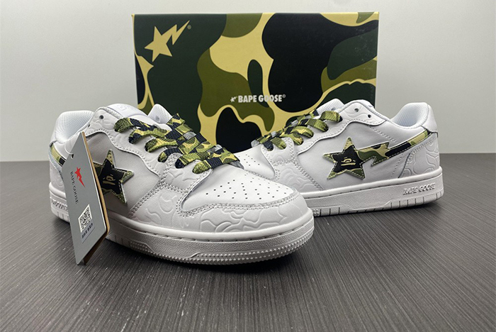 BAPE Bapesta Low Camo - Green