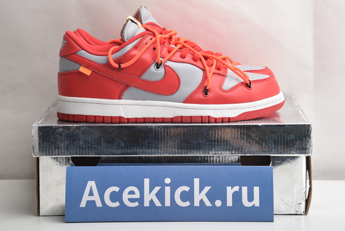 NIKE DUNK LOW Off-White UNIVERSITY RED - CT0856-600