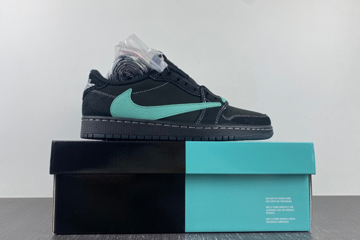 Travis Scott Air Jordan 1 Low Tiffany Phantom Custom DM7866-311