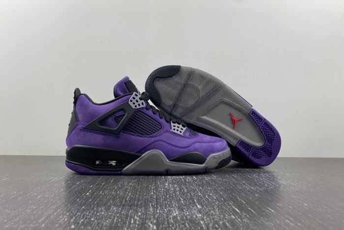 Jordan 4 Retro Travis Scott Purple  766296 LN4