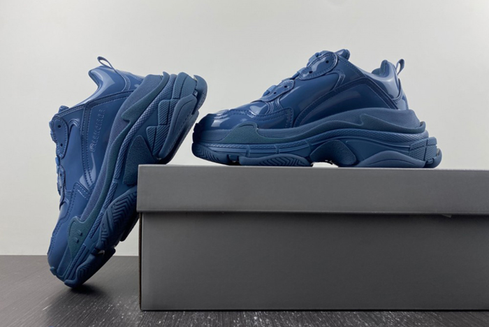 Balenciaga Triple S Rubber Sneaker in Blue 734954 W2PAA 4000
