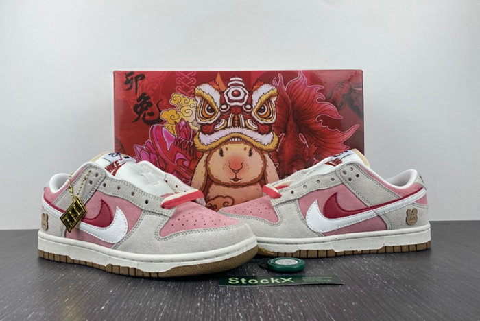 Nike SB Dunk Low SE 85 Double Swoosh Sail Red Pink DO9457-117