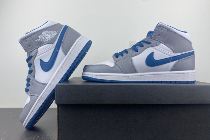 Jordan 1 Mid True Blue Cement (GS) - DQ8423-014