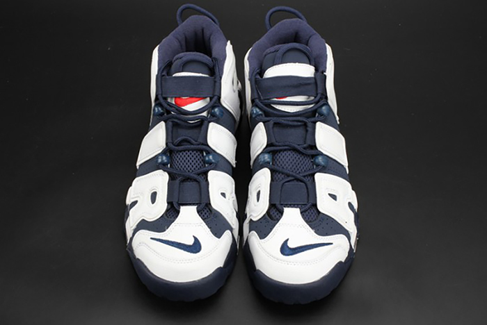 Nike Air More Uptempo "Olympic" White/Midnight Navy mens 414962-104