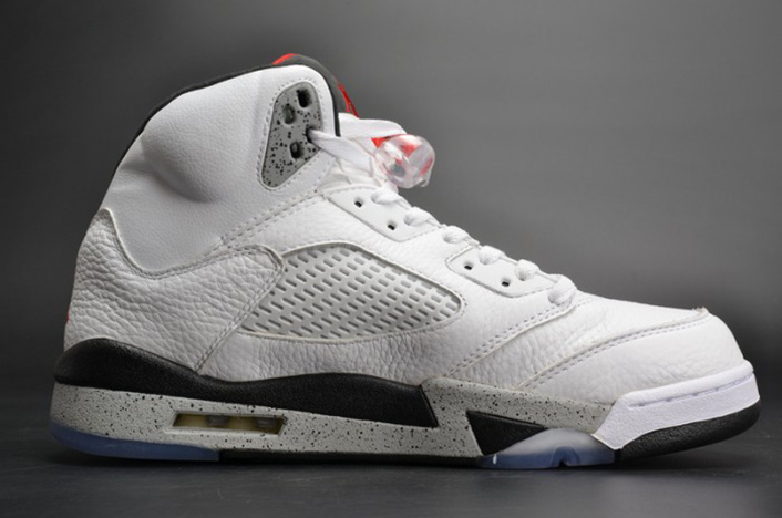 AIR JORDAN 5 RETRO "WHITE CEMENT" mens 136027-104