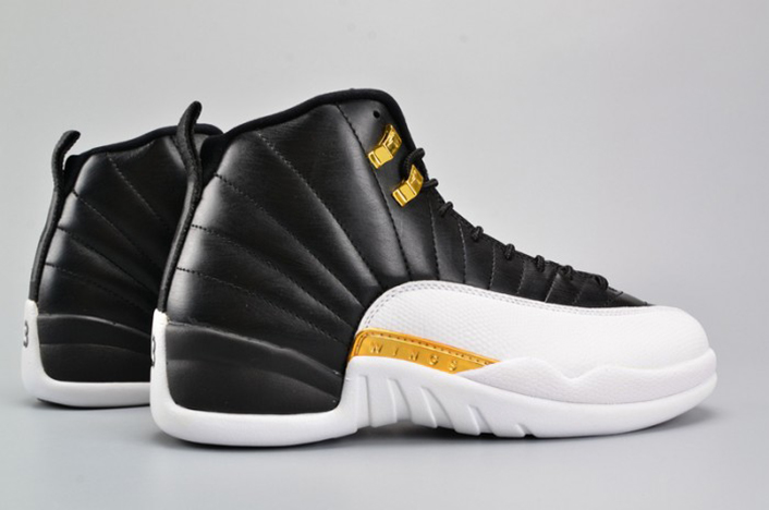 AIR JORDAN 12 RETRO "WINGS" black/ metallic gold-white mens 848692-033