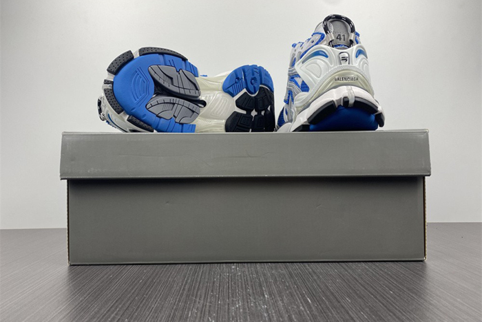 BALENCIAGA -Runner WHITE SAPPHIRE BLUE 677403 W3R83 4912