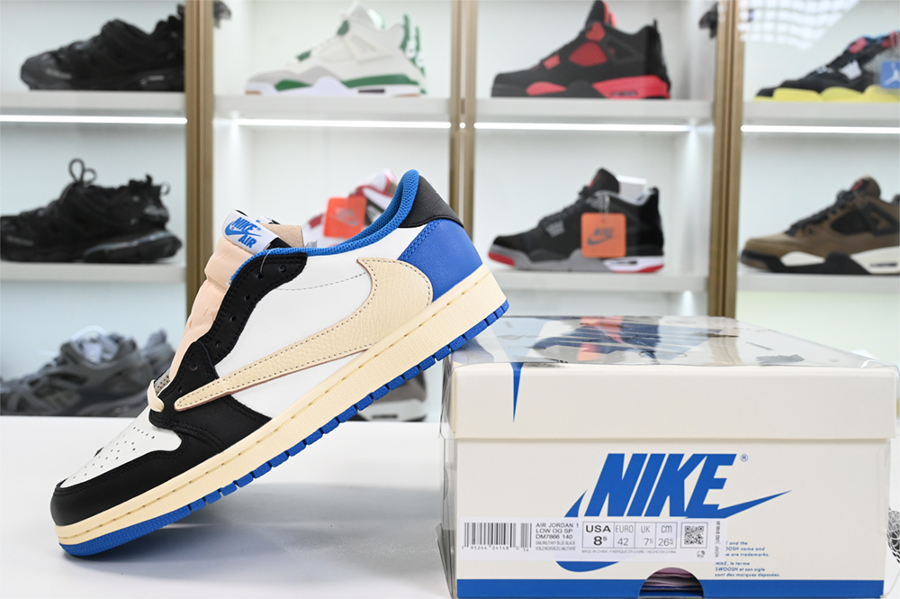Travis Scott x Fragment x Air Jordan 1 Low DM7866-140