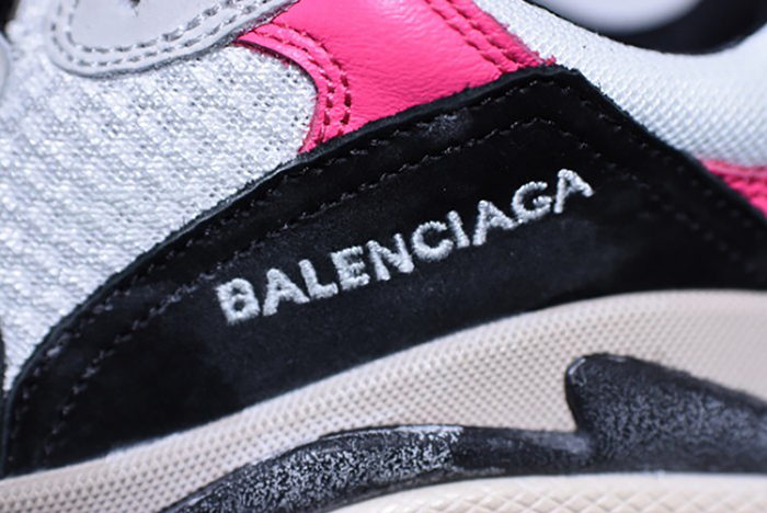 Balenciaga 17Fw Triple S Black Pink Women Sneaker 483523-W06E3-8080