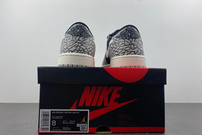 Jordan 1 Retro Low OG Black Cement - CZ0790-001