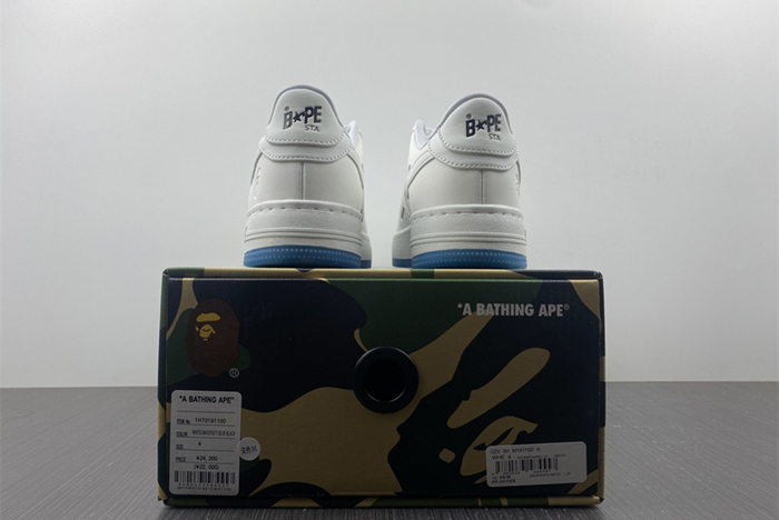 A Bathing Ape Bape Sta WHITE BLUE