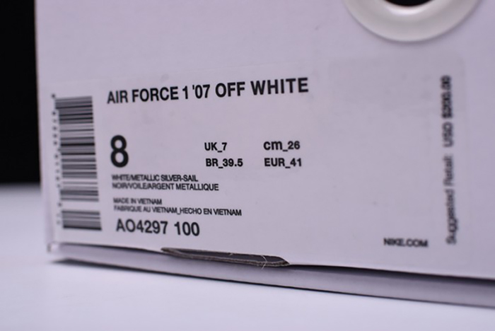 Off-White Nike Air Force 1 Low ComplexCon White AO4297-100