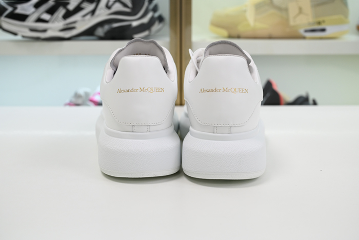 ALEXANDER MCQUEEN SOLE SNEAKERS 462214-WHGP7-9374-PURE WHITE GOLDEN LETTERS