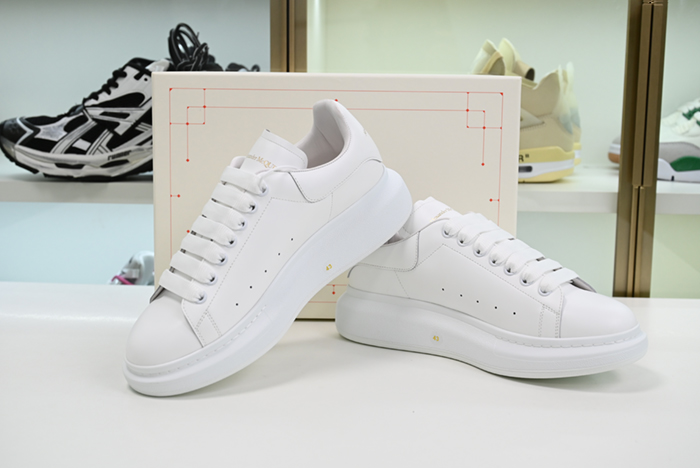 ALEXANDER MCQUEEN SOLE SNEAKERS 462214-WHGP7-9374-PURE WHITE GOLDEN LETTERS