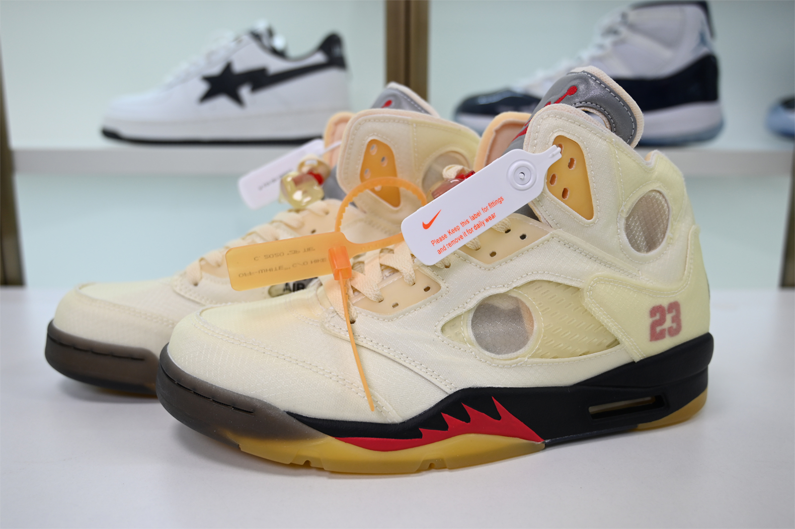 Off-White x Air Jordan 5 “Sail” DH8565-100