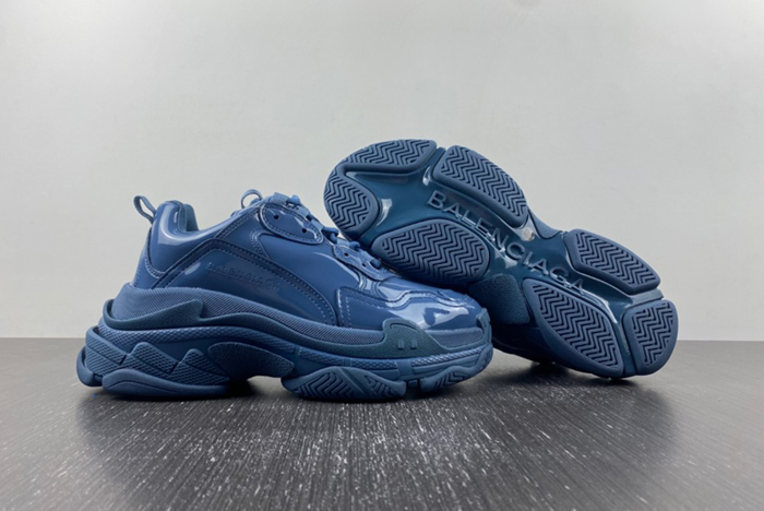 Balenciaga Triple S Rubber Sneaker in Blue 734954 W2PAA 4000