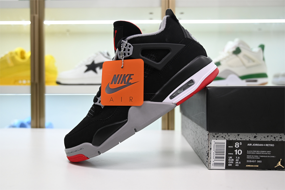 Jordan 4 Bred/ Black Cement (2019) - 308497-060