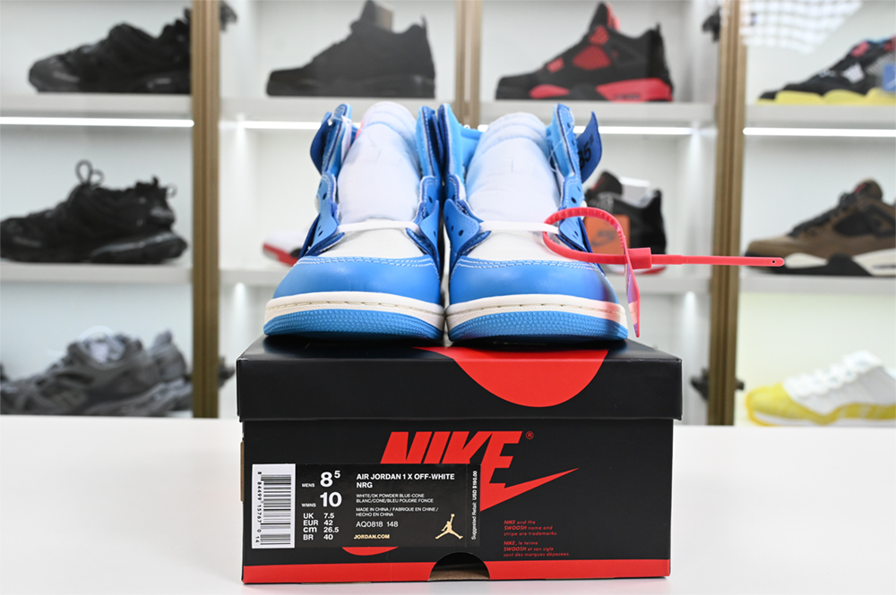 Off-White  Air Jordan 1 Powder Blue UNC AQ0818-148