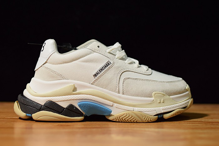 Balenciaga Triple S White Suede 500597 W0971 9000