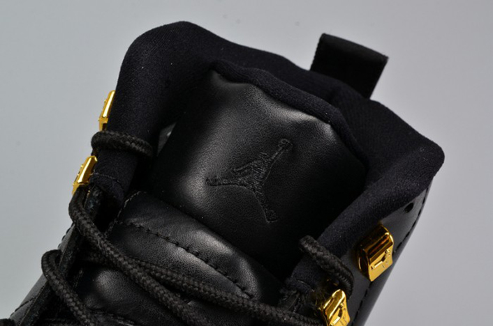 AIR JORDAN 12 RETRO "WINGS" black/ metallic gold-white mens 848692-033