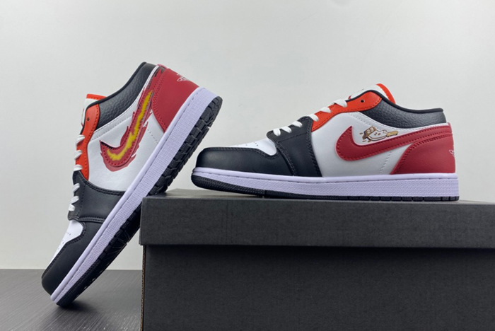 Jordan 1 Low SE Just Skate Gym Red (GS) - FJ7222-101