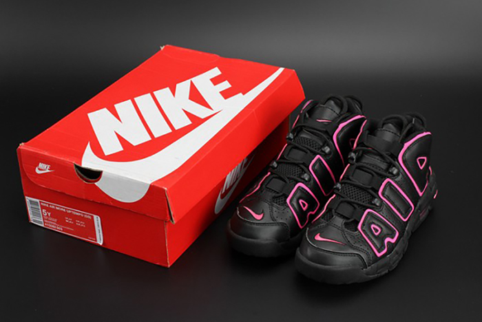 Nike Air More Uptempo GS "Hyper Pink" black/ pink womens 415082-003